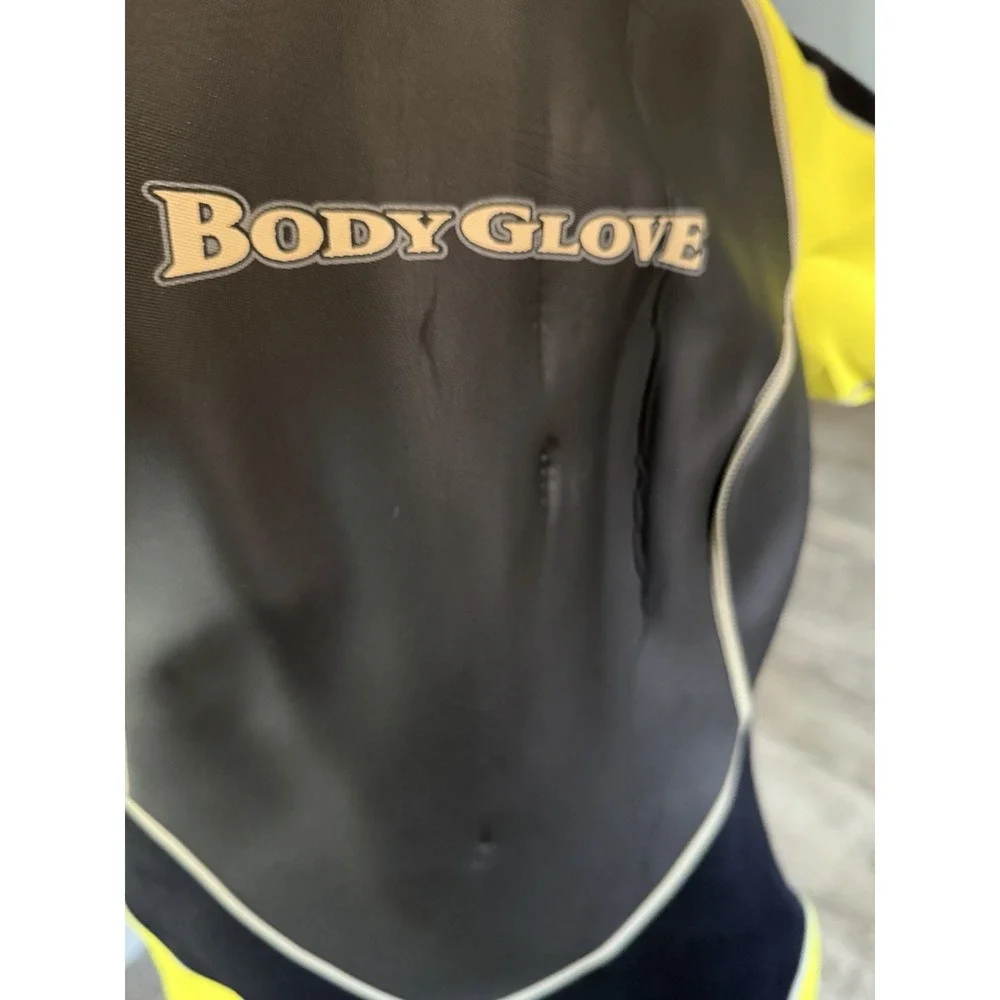 Body Glove WETSUIT Surf Swim Snorkel Jet Ski Black/Yellow Women's 11 - Picture 2 of 4
